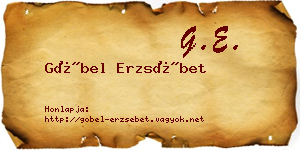 Göbel Erzsébet névjegykártya